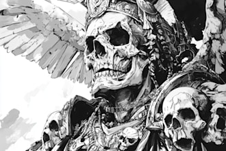 create warhammer illustration based on your description