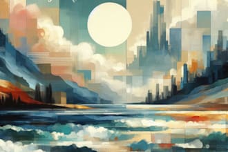 create printable oil painting abstract wall art