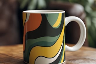 design paper cup and coffee cups and mug