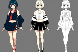 draw beautiful anime illustrations for you