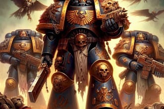 draw a miniature warhammer, 40k, aos and more