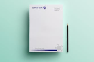 craft a striking, professional letterhead