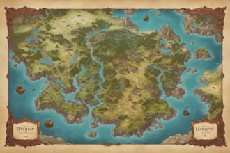 create a high quality fantasy map