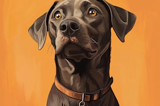 do realistic watercolor portrait of your animal pet cat dog
