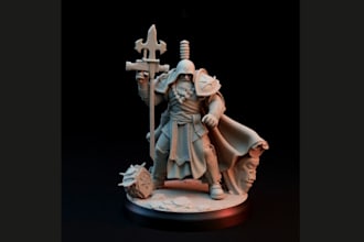 sculpt 3d miniature, 40k warhammer, 3d model, action figure, stl for 3d printing