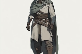 make a dnd art and d and d character for you