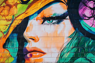 design amazing wall art, decal, mural, doodles, graffiti