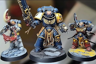 print and paint your miniature action figure mini