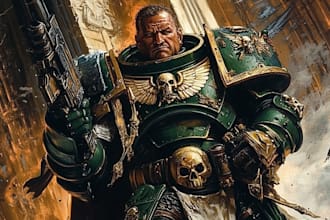 paint a warhammer illustration