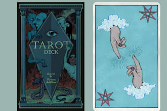 design custom deck of tarot cards oracle card playing cards zodiac trading cards