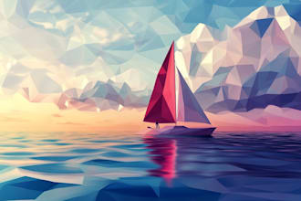 do low poly art for sneakers or shoes