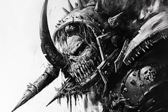 design your favorite warhammer character art illustration