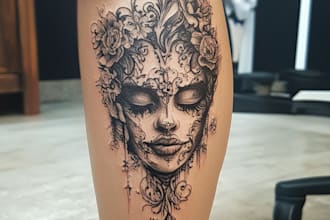 create old school or traditional tattoo style design
