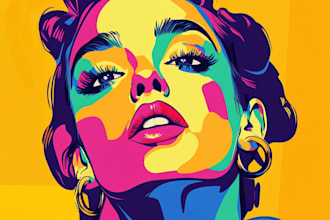 draw an awesome wpap pop art portrait style