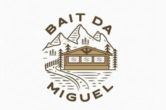 design minimalist food beverage cabin logo