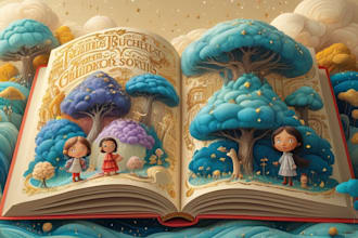 ghostwrite, edit, and illustrate a captivating children storybook