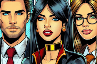 draw comic pop art style vector illustration