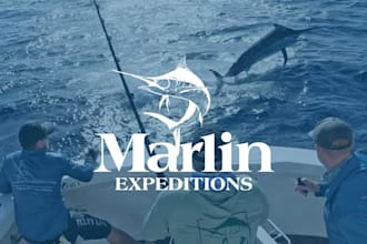 design amazing wonderful fishing logo with express delivery