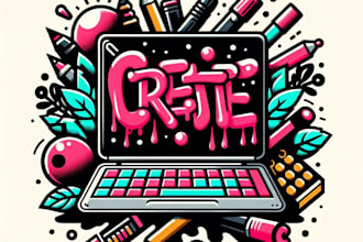 create graffiti art design for your logo or word