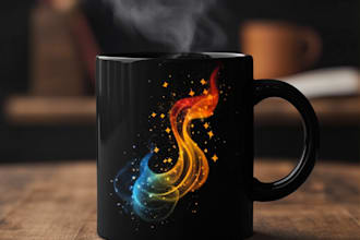 make awesome custom coffee mug design