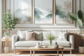 draw architectural sketches of shop and home interior