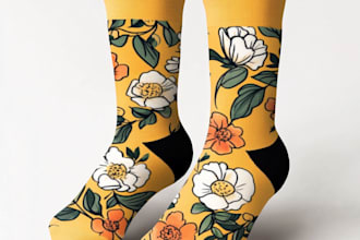 draw a unique socks design