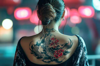draw a japanese or oriental tattoo design for you