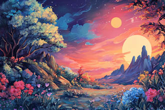 make stunning fantasy landscapes