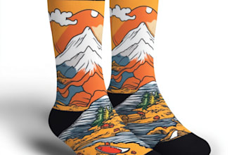 make modern and unique custom socks