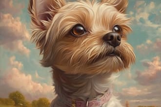 paint stunning watercolor pet portrait