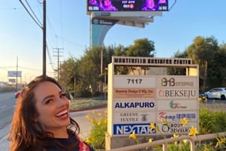 run a real digital billboard for you in atlanta, los angeles or new york