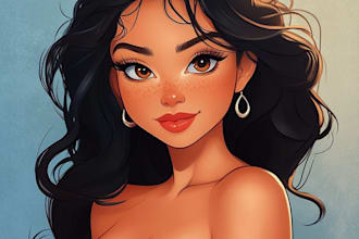 draw disney cartoon portrait of cat, dog or any pets