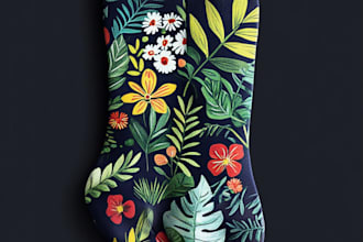 make a modern and unique custom socks