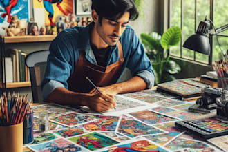 create comic book and custom illustrations