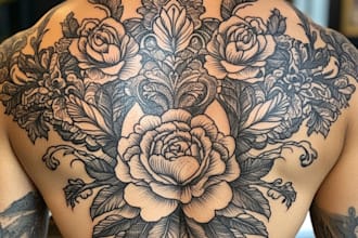 create a tattoo design of tattoo sleeve