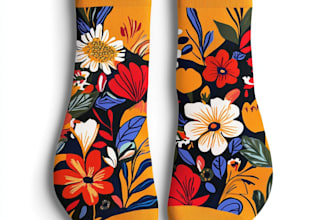 draw unique socks design or sketch for you
