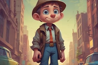 design cute cartoon characters