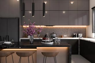 do 3d home interior design, ikea dinning room rendering, 3d kitchen boho design