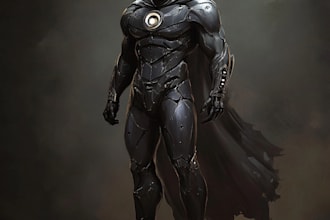design cool superhero character im really good at this