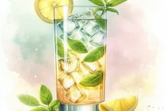 draw food and drink watercolor illustration