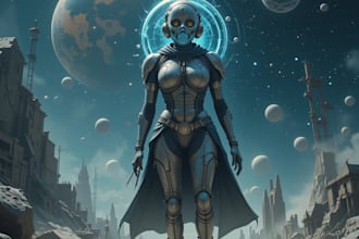 do unique sci fi character and sci fi art