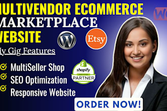 build shopify multivendor ecommerce marketplace website or multivendor website