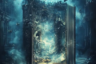 illustrate book cover design, ebook cover design, KDP book cover