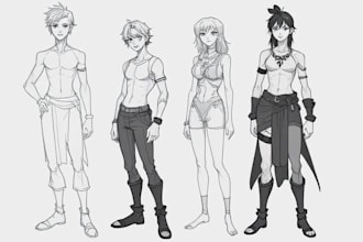 draw sketches with your character