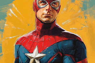 make  professional comic book superheroes character