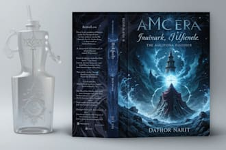 design a fantasy, sci fi, or horror, book cover