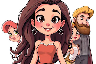 draw your portrait into a disney style cartoon