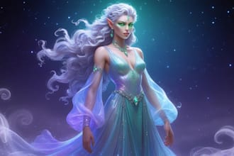 draw dnd party art,fantasy characters illustration