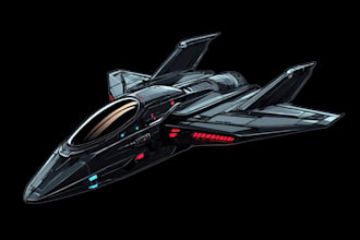 create a sci fi spaceship concept art for you