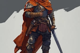 draw dnd character art, a dnd character commission